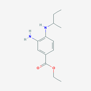 molecular formula C13H20N2O2 B1397239 Ethyl 3-amino-4-(sec-butylamino)benzoate CAS No. 1220018-93-8