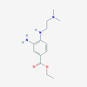 molecular formula C13H21N3O2 B1397240 Ethyl 3-amino-4-{[2-(dimethylamino)ethyl]-amino}benzoate CAS No. 1220035-46-0