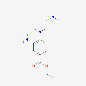 molecular formula C13H21N3O2 B1397240 Ethyl-3-Amino-4-{[2-(Dimethylamino)ethyl]-Amino}benzoat CAS No. 1220035-46-0