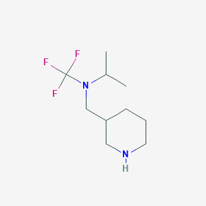 N-(piperidin-3-ylmethyl)-N-(trifluoromethyl)propan-2-amine