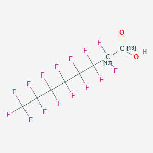 molecular formula C8HF15O2 B13972423 2,2,3,3,4,4,5,5,6,6,7,7,8,8,8-pentadecafluoro(1,2-13C2)octanoic acid CAS No. 864071-08-9