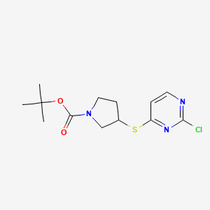 3-(2-Chloro-pyrimidin-4-ylsulfanyl)-pyrrolidine-1-carboxylic acid tert-butyl ester