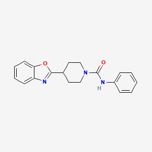 4-(1,3-benzoxazol-2-yl)-N-phenylpiperidine-1-carboxamide