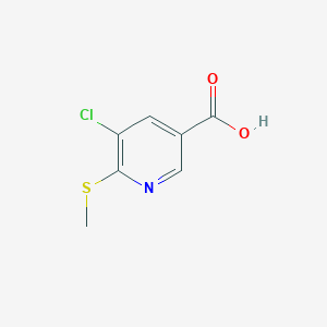 5-Chloro-6-(methylthio)nicotinic acid