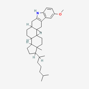 10-Methoxy-12a,14a-dimethyl-1-(6-methylheptan-2-yl)-1,2,3,3a,3b,4,5,5a,6,7,12,12a,12b,13,14,14a-hexadecahydrocyclopenta[5,6]naphtho[2,1-b]carbazole