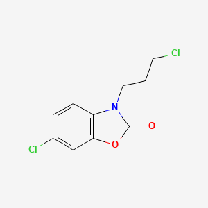 molecular formula C10H9Cl2NO2 B13972492 6-Chloro-3-(3-chloropropyl)-2(3H)-benzoxazolone CAS No. 33703-90-1