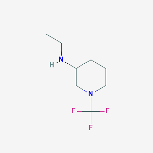 molecular formula C8H15F3N2 B13972507 N-ethyl-1-(trifluoromethyl)piperidin-3-amine 