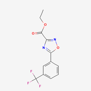 Ethyl 5-(3-(trifluoromethyl)phenyl)-[1,2,4]oxadiazole-3-carboxylate