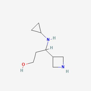 3-(Azetidin-3-yl)-3-(cyclopropylamino)propan-1-ol