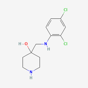 4-{[(2,4-Dichlorophenyl)amino]methyl}piperidin-4-ol