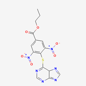 propyl 3,5-dinitro-4-(5H-purin-6-ylsulfanyl)benzoate