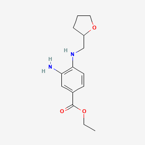 Ethyl 3-amino-4-[(tetrahydro-2-furanylmethyl)-amino]benzoate