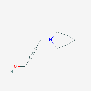 molecular formula C10H15NO B13972573 4-(1-Methyl-3-azabicyclo[3.1.0]hex-3-yl)-2-butyn-1-ol CAS No. 659736-74-0