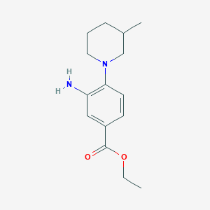 Ethyl 3-amino-4-(3-methyl-1-piperidinyl)benzoate