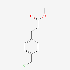 molecular formula C11H13ClO2 B13972606 Methyl 3-[4-(chloromethyl)phenyl]propanoate CAS No. 6937-69-5