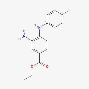 Ethyl 3-amino-4-(4-fluoroanilino)benzoate