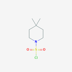 molecular formula C7H14ClNO2S B1397262 4,4-二甲基-1-哌啶磺酰氯 CAS No. 1037041-50-1