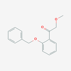 molecular formula C16H16O3 B13972621 1-(2-Benzyloxyphenyl)-2-methoxyethanone 