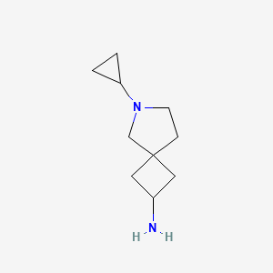 molecular formula C10H18N2 B13972635 6-Cyclopropyl-6-azaspiro[3.4]octan-2-amine 