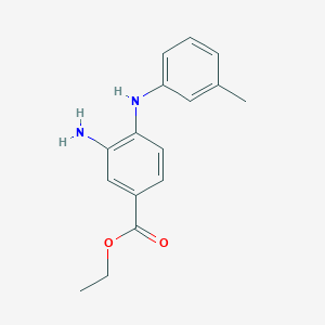 Ethyl 3-amino-4-(3-toluidino)benzoate