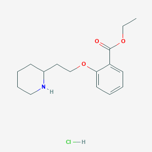 Ethyl 2-[2-(2-piperidinyl)ethoxy]benzoate hydrochloride
