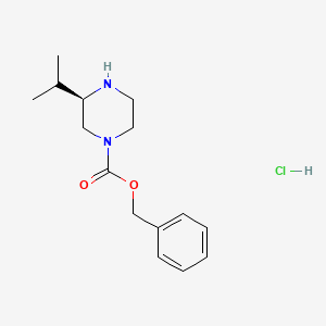 molecular formula C15H23ClN2O2 B13972693 (R)-4-N-CBZ-2-ISOPROPYLPIPERAZINE hydrochloride 