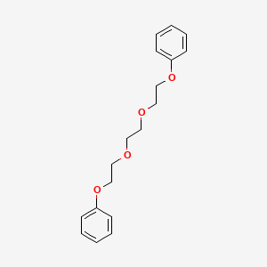 molecular formula C18H22O4 B13972702 Benzene, 1,1'-[1,2-ethanediylbis(oxy-2,1-ethanediyloxy)]bis- CAS No. 53129-28-5