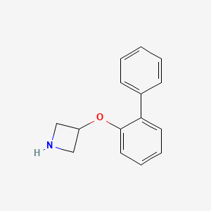 molecular formula C15H15NO B1397271 3-([1,1'-联苯]-2-基氧基)氮杂环丁烷 CAS No. 1219948-73-8