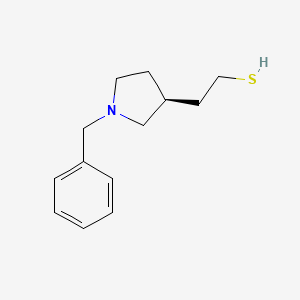 molecular formula C13H19NS B13972713 (S)-2-(1-benzylpyrrolidin-3-yl)ethanethiol 