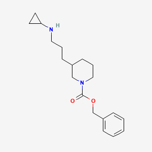 molecular formula C19H28N2O2 B13972731 Benzyl 3-(3-(cyclopropylamino)propyl)piperidine-1-carboxylate 