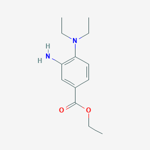 molecular formula C13H20N2O2 B1397278 Ethyl 3-amino-4-(diethylamino)benzoate CAS No. 1220027-69-9
