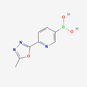 molecular formula C8H8BN3O3 B13972791 [6-(5-Methyl-1,3,4-oxadiazol-2-yl)pyridin-3-yl]boronic acid CAS No. 883231-15-0