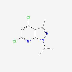 molecular formula C10H11Cl2N3 B13972809 4,6-dichloro-1-isopropyl-3-methyl-1H-pyrazolo[3,4-b]pyridine 