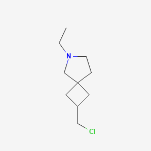 molecular formula C10H18ClN B13972814 2-(Chloromethyl)-6-ethyl-6-azaspiro[3.4]octane 