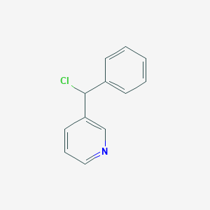 molecular formula C12H10ClN B13972820 3-(Chloro(phenyl)methyl)pyridine 