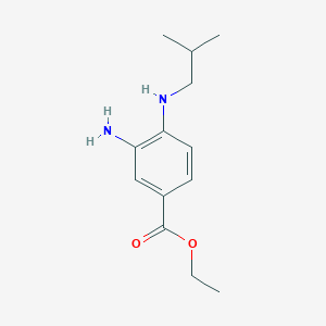 molecular formula C13H20N2O2 B1397285 3-氨基-4-(异丁氨基)苯甲酸乙酯 CAS No. 1220029-96-8