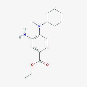 molecular formula C16H24N2O2 B1397286 3-氨基-4-[环己基(甲基)氨基]苯甲酸乙酯 CAS No. 1219967-38-0