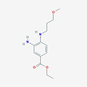 molecular formula C13H20N2O3 B1397290 3-氨基-4-[(3-甲氧基丙基)氨基]苯甲酸乙酯 CAS No. 1220038-24-3