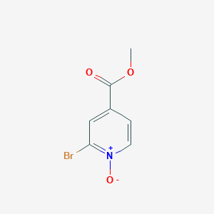 molecular formula C7H6BrNO3 B13972914 Methyl 2-bromo-1-oxo-1lambda~5~-pyridine-4-carboxylate CAS No. 860369-93-3