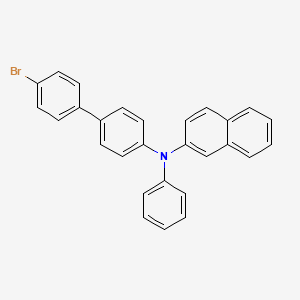 molecular formula C28H20BrN B13972925 N-(4'-bromo-[1,1'-biphenyl]-4-yl)-N-phenylnaphthalen-2-amine 