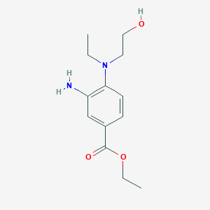 molecular formula C13H20N2O3 B1397293 3-氨基-4-[乙基(2-羟乙基)氨基]-苯甲酸乙酯 CAS No. 1220027-55-3