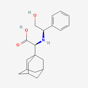 molecular formula C20H27NO3 B13972943 (2S)-2-(1-adamantyl)-2-[[(1R)-2-hydroxy-1-phenylethyl]amino]acetic acid CAS No. 769912-51-8