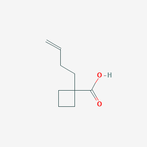 molecular formula C9H14O2 B13972970 1-(But-3-en-1-yl)cyclobutane-1-carboxylic acid 