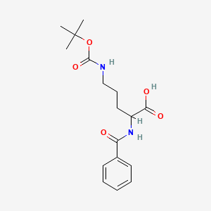 molecular formula C17H24N2O5 B13973001 2-Benzoylamino-5-tert-butoxycarbonylamino-pentanoic acid 