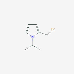 molecular formula C8H12BrN B13973205 2-(bromomethyl)-1-isopropyl-1H-pyrrole 