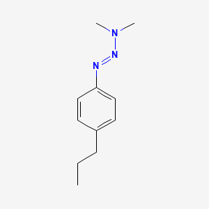 molecular formula C11H17N3 B13973220 3,3-Dimethyl-1-(4-propylphenyl)triazene CAS No. 59971-40-3