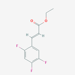 molecular formula C11H9F3O2 B13973235 (E)-ethyl3-(2,4,5-trifluorophenyl)acrylate CAS No. 882856-63-5