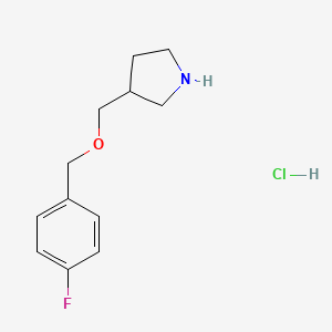 3-{[(4-Fluorobenzyl)oxy]methyl}pyrrolidine hydrochloride