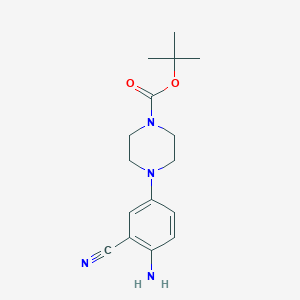 Tert-butyl 4-(4-amino-3-cyanophenyl)piperazine-1-carboxylate