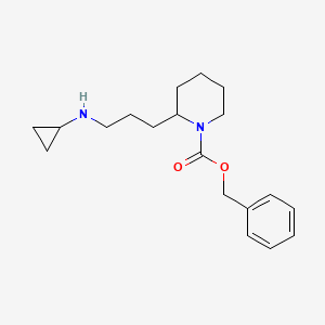 Benzyl 2-(3-(cyclopropylamino)propyl)piperidine-1-carboxylate